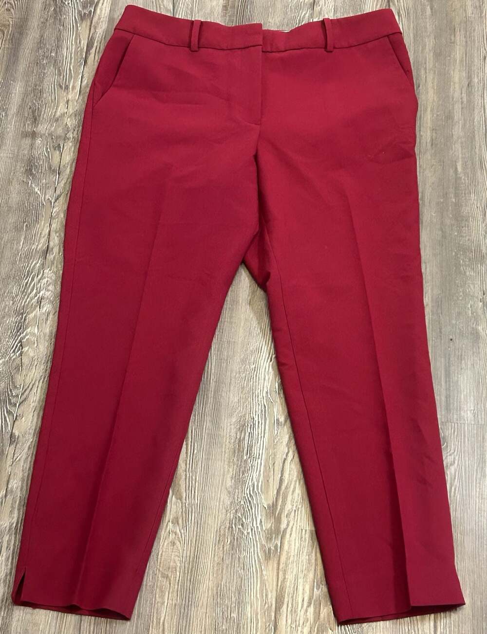 Talbots Hampshire Ankle Pant in Red Petite Size 12P